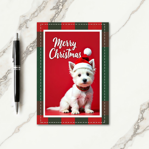 Charming Dog Christmas Card