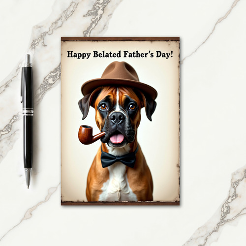 Charming Dog Fathers Day Card