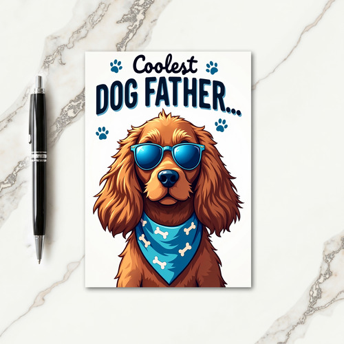 Charming Doggy Fathers Day Card
