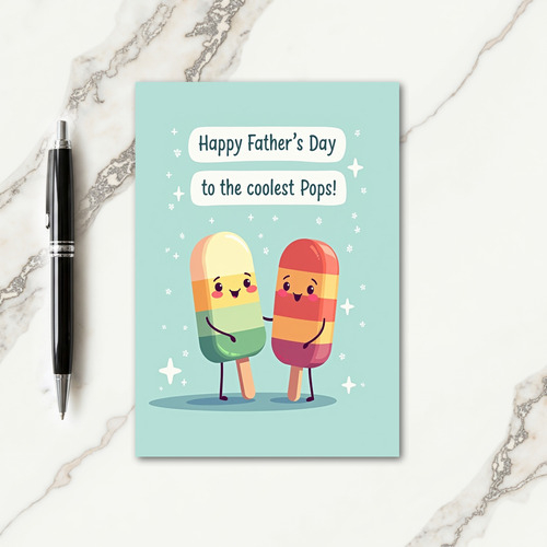 Charming Fathers Day Art Card