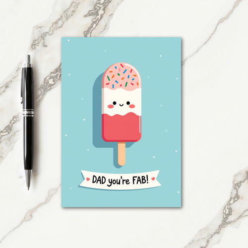 Charming Fathers Day Icon Card