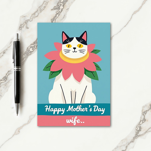 Charming Feline Mothers Day Card