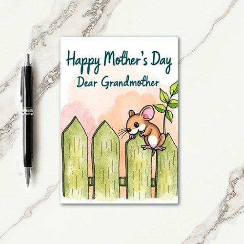 Charming Fence Mothers Day Card