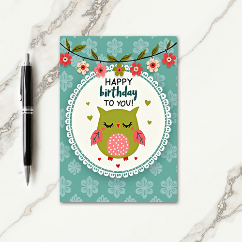 Charming Floral Birthday Card