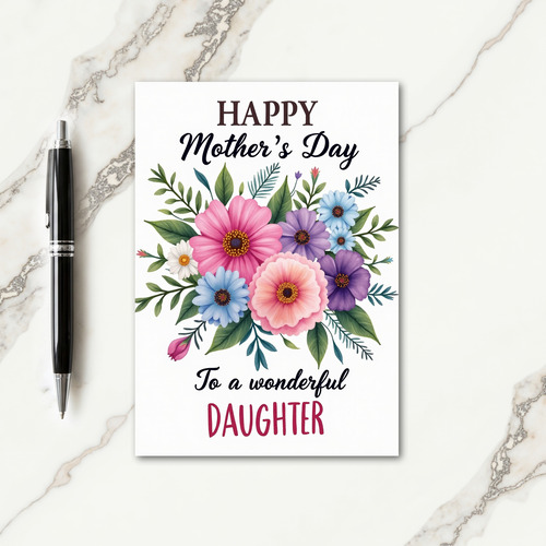 Charming Floral Mothers Card