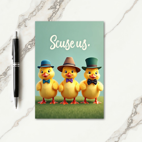 Charming Fowl Friends Greeting Card