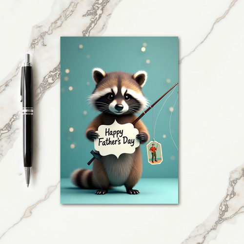 Charming Furry Fathers Day Card