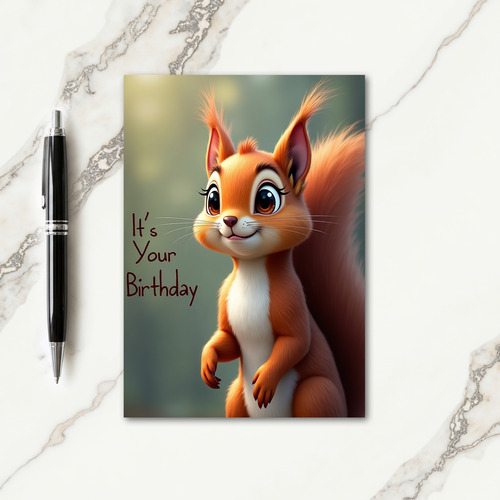 Charming Furry Gaze Card