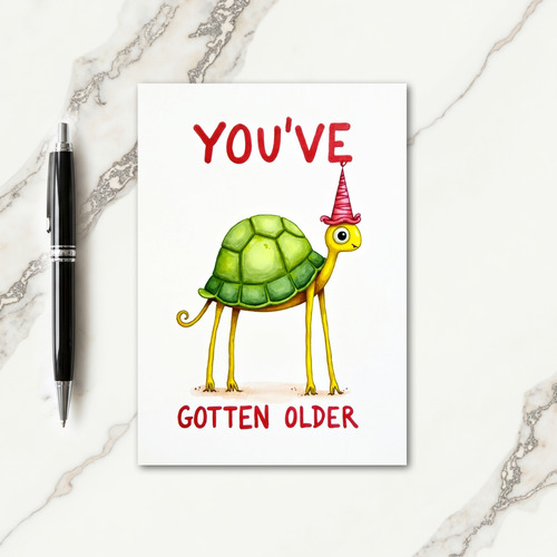 Charming Green Birthday Card