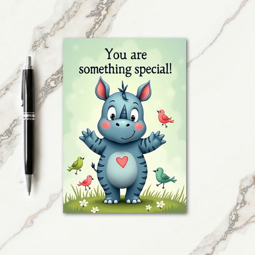 Charming Horned Birthday Card