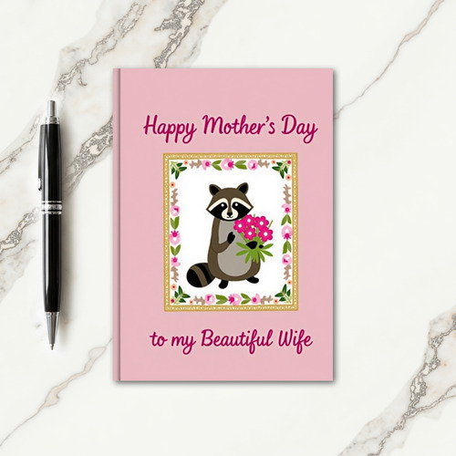 Charming Illustrated Mothers Card