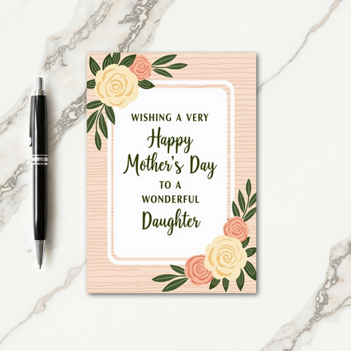 Charming Moms Day Greet Card