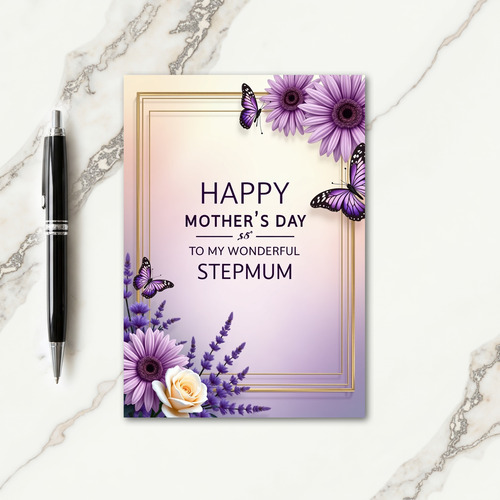 Charming Mothers Day Art Message Card
