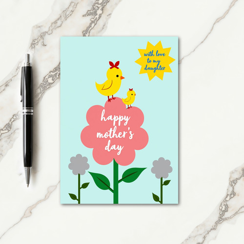 Charming Mothers Day Birds Card