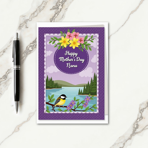 Charming Mothers Day Emblem Card