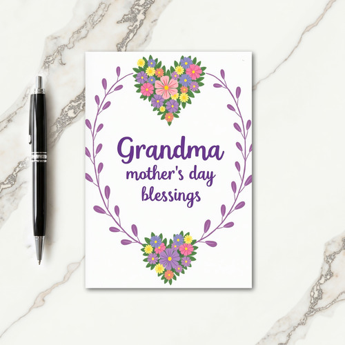 Charming Mothers Day Hearts Card