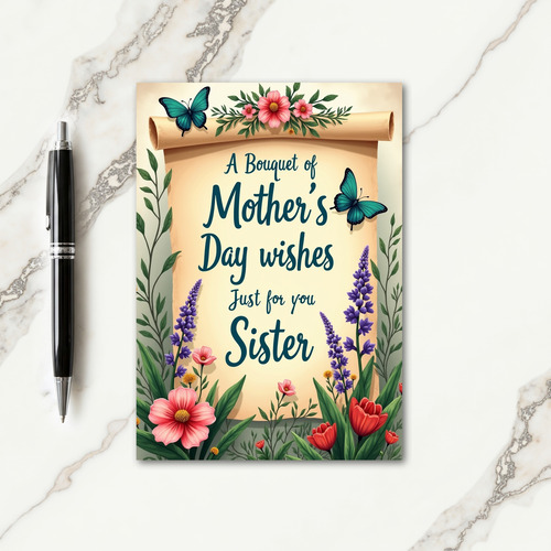 Charming Mothers Day Scroll Card
