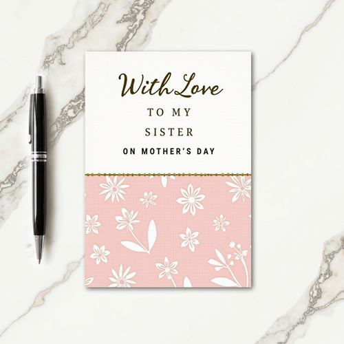 Charming Mothers Day Sister Card