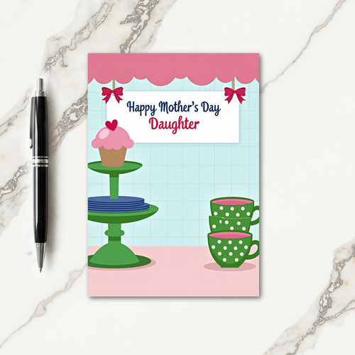 Charming Mothers Day Tea Card