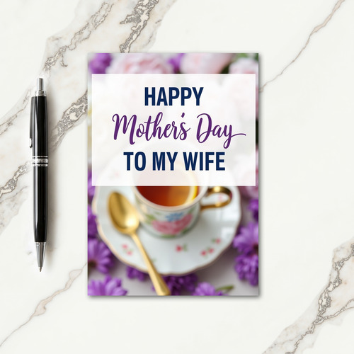 Charming Mothers Day Teacup Card