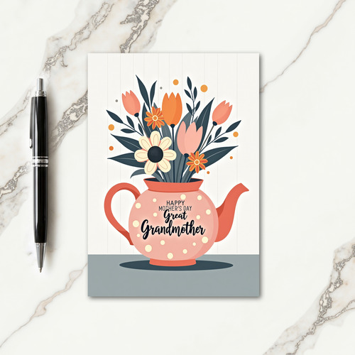 Charming Mothers Day Teapot Card