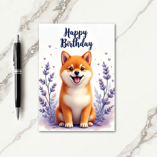 Charming Pup Birthday Card