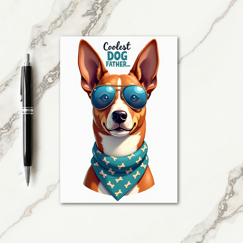 Charming Pup Fathers Day Card