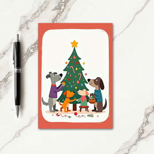 Charming Pups Christmas Card