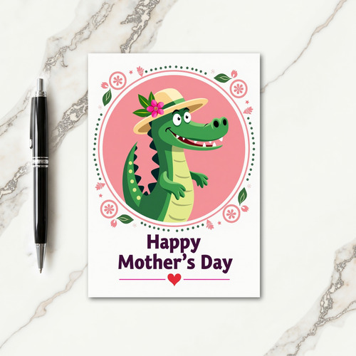 Charming Reptile Mothers Day Card