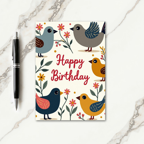 Charming Rustic Birthday Card