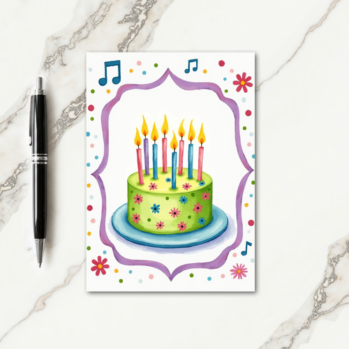 Charming Scalloped Birthday Card