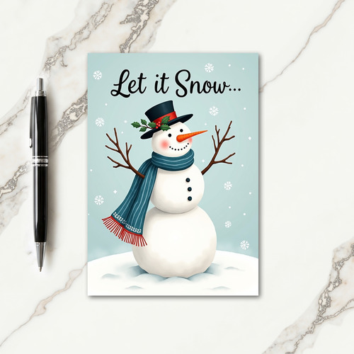 Charming Snow Figure Card