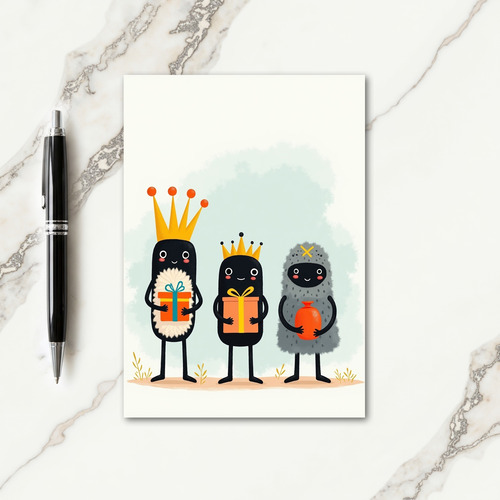Charming Trio Christmas Card
