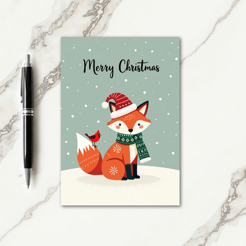 Charming Winter Creature Card