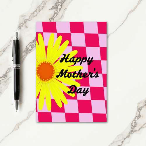 Checkerboard Mothers Day Card