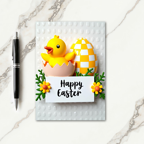 Checkerboard Spring Card