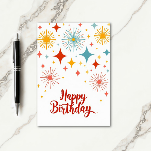 Cheerful Abstract Birthday Card