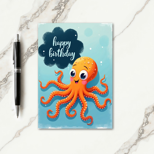 Cheerful Aquatic Birthday Card