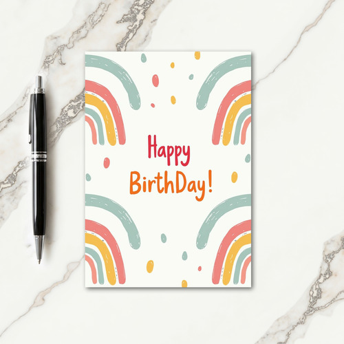 Cheerful Arcs Birthday Card