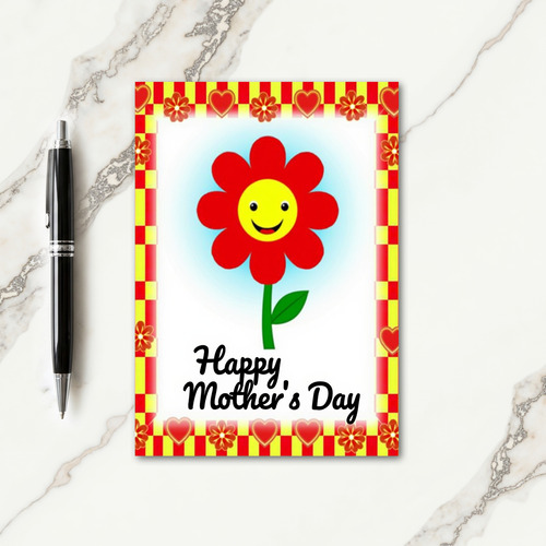 Cheerful Art Mothers Day Card