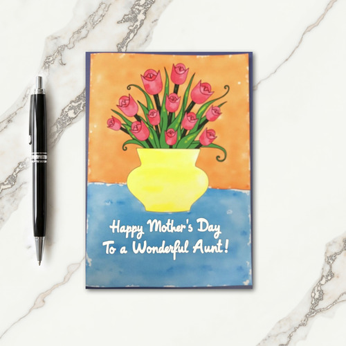 Cheerful Aunt Mothers Day Card