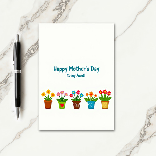 Cheerful Aunts Day Theme Card