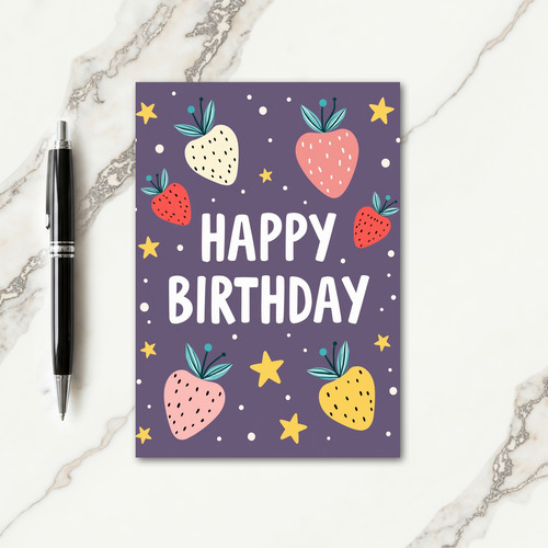 Cheerful Berry Birthday Card