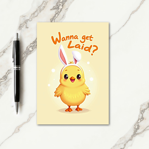 Cheerful Bird Question Card