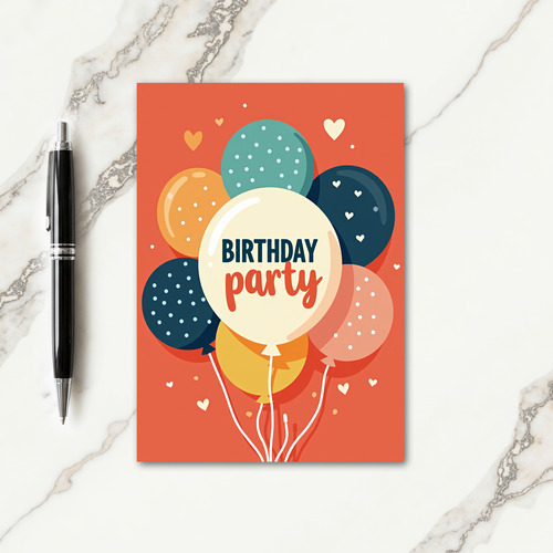 Cheerful Birthday Coral Art Card