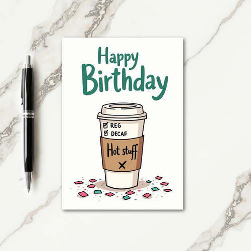 Cheerful Birthday Cup Art Card