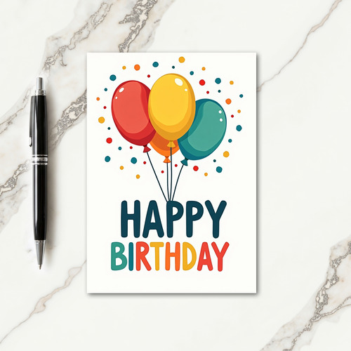 Cheerful Birthday Dots Card