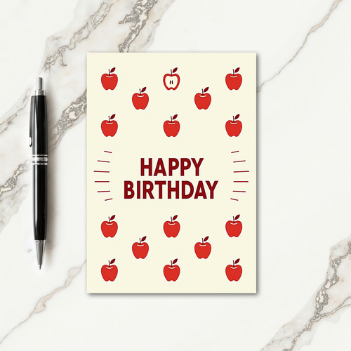 Cheerful Birthday Fruit Art Card