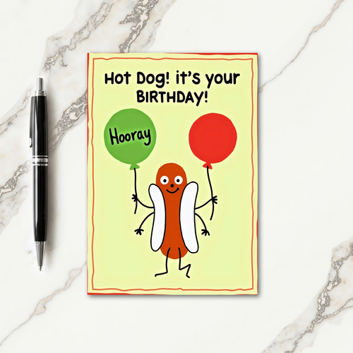 Cheerful Birthday Hand Drawn Card