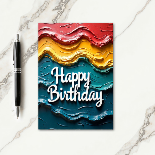 Cheerful Birthday Layered Card